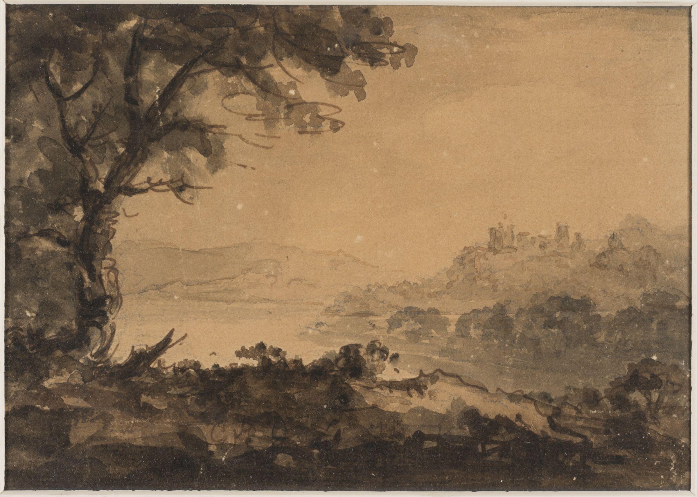 Drawing, William Gilpin, late 18th century