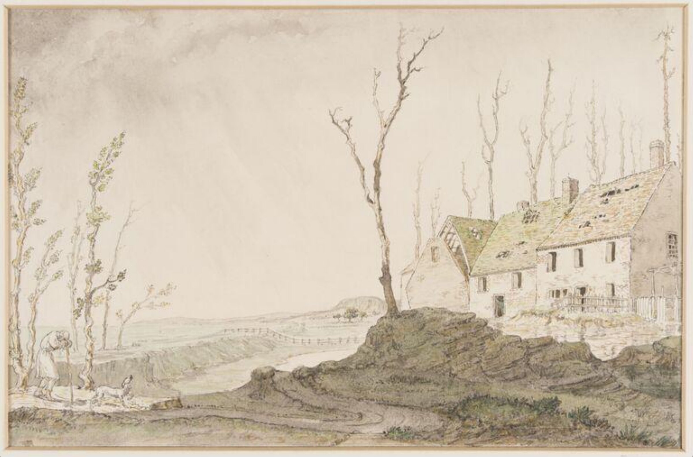 Watercolour drawing, Cyril Goldie, first quarter 20th century