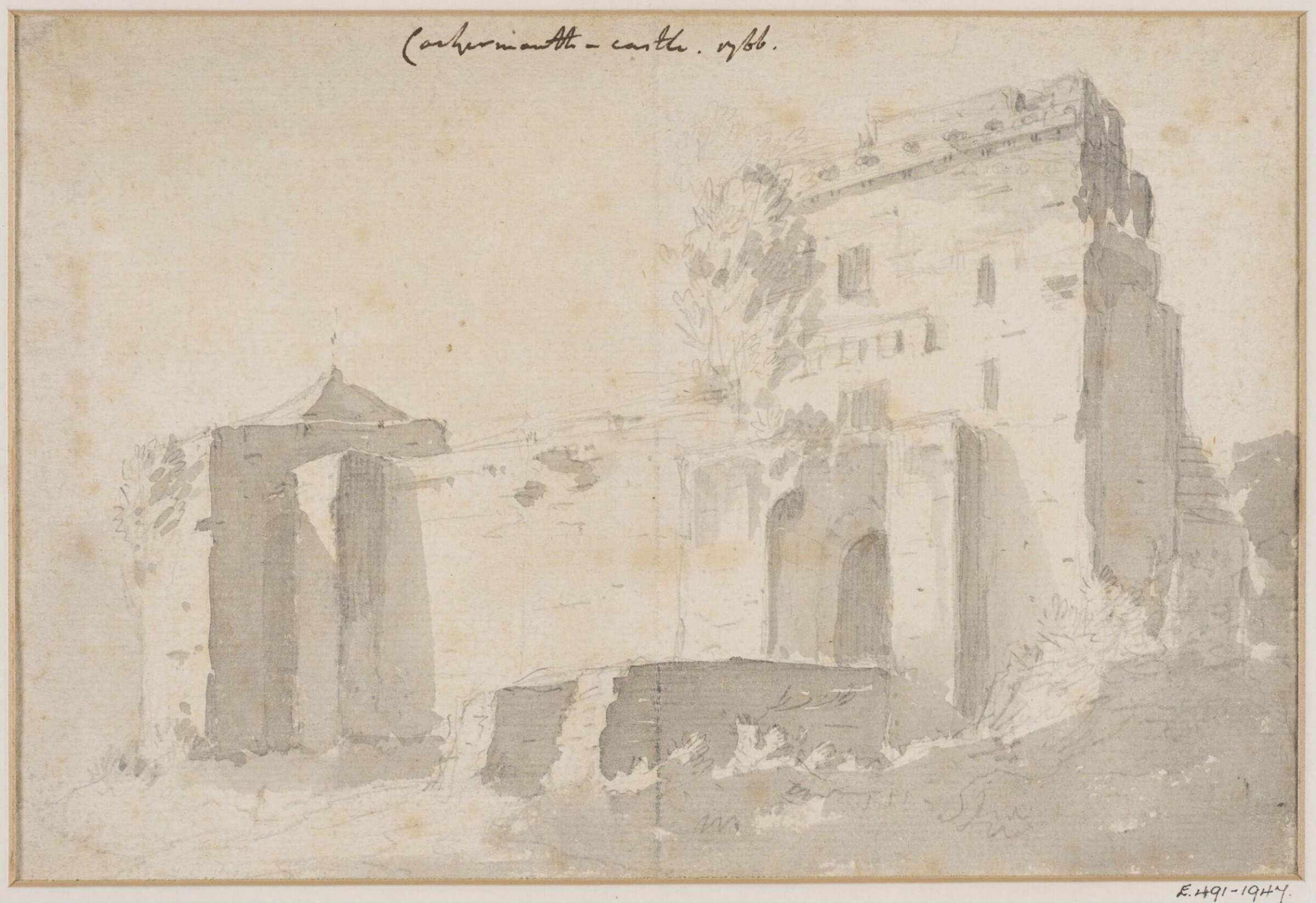 Cockermouth Castle, William Gilpin, 1766