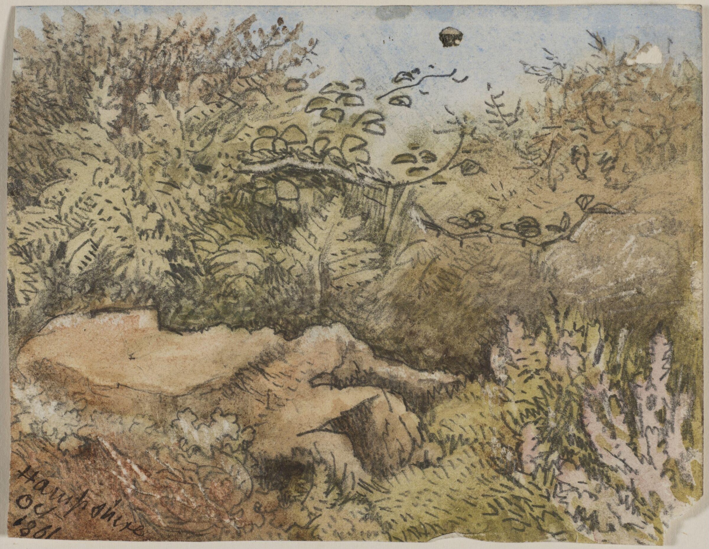 Drawing, Myles Birket Foster, c 1861