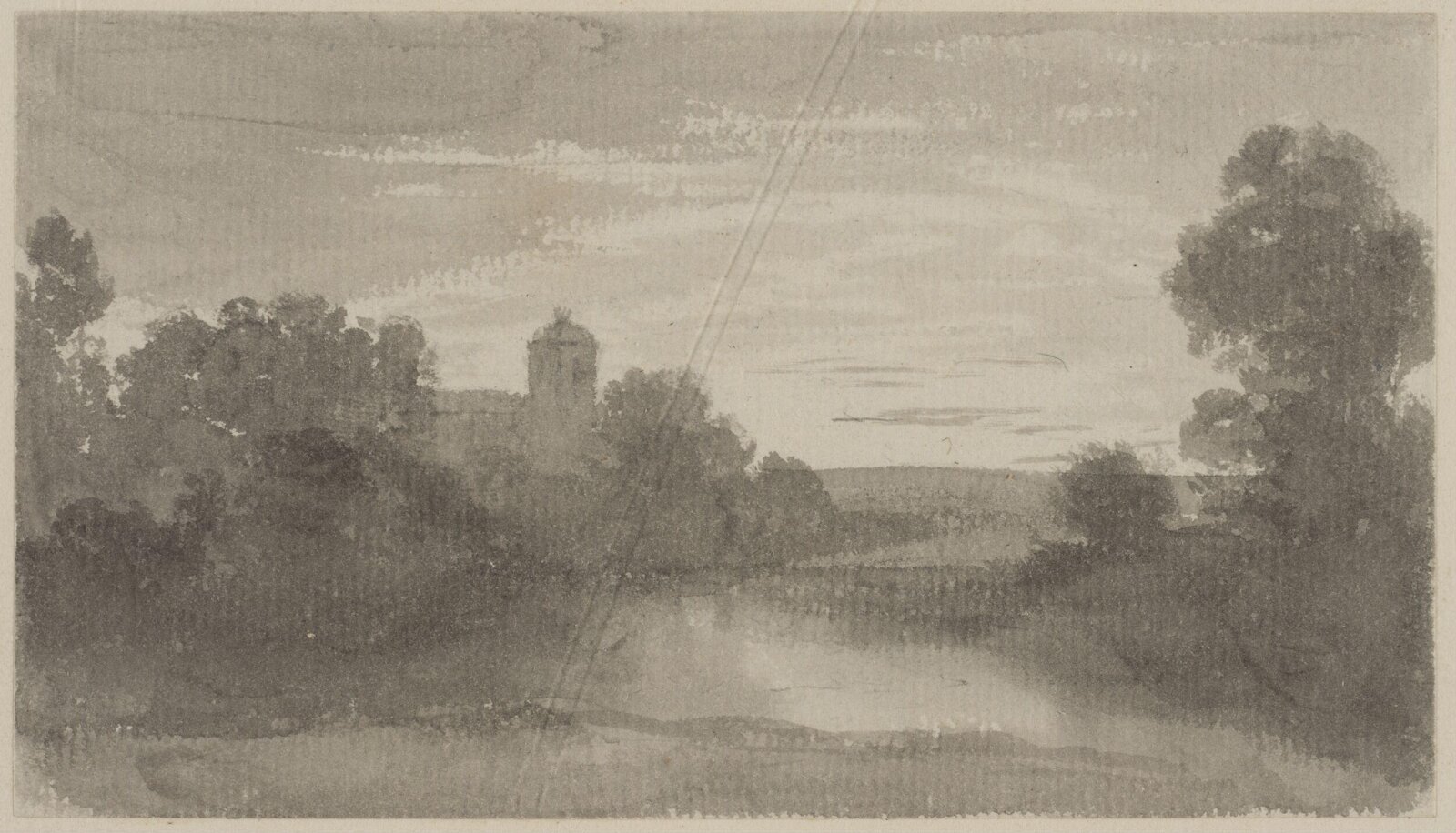 Ten small landscape drawings, John Glover, 1767-1849
