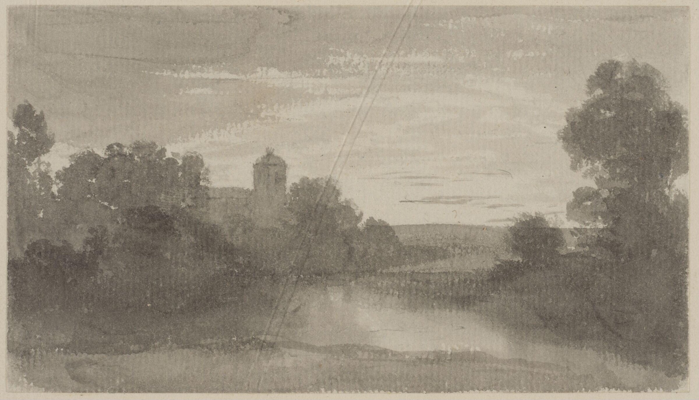Ten small landscape drawings, John Glover, 1767-1849