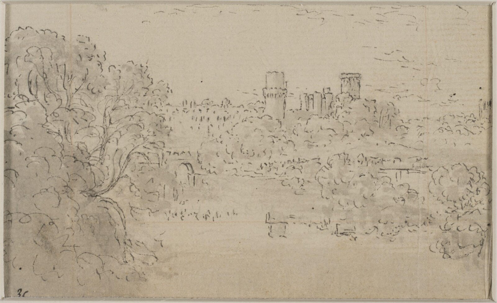 Ten small landscape drawings, Джон Гловер, 1767-1849