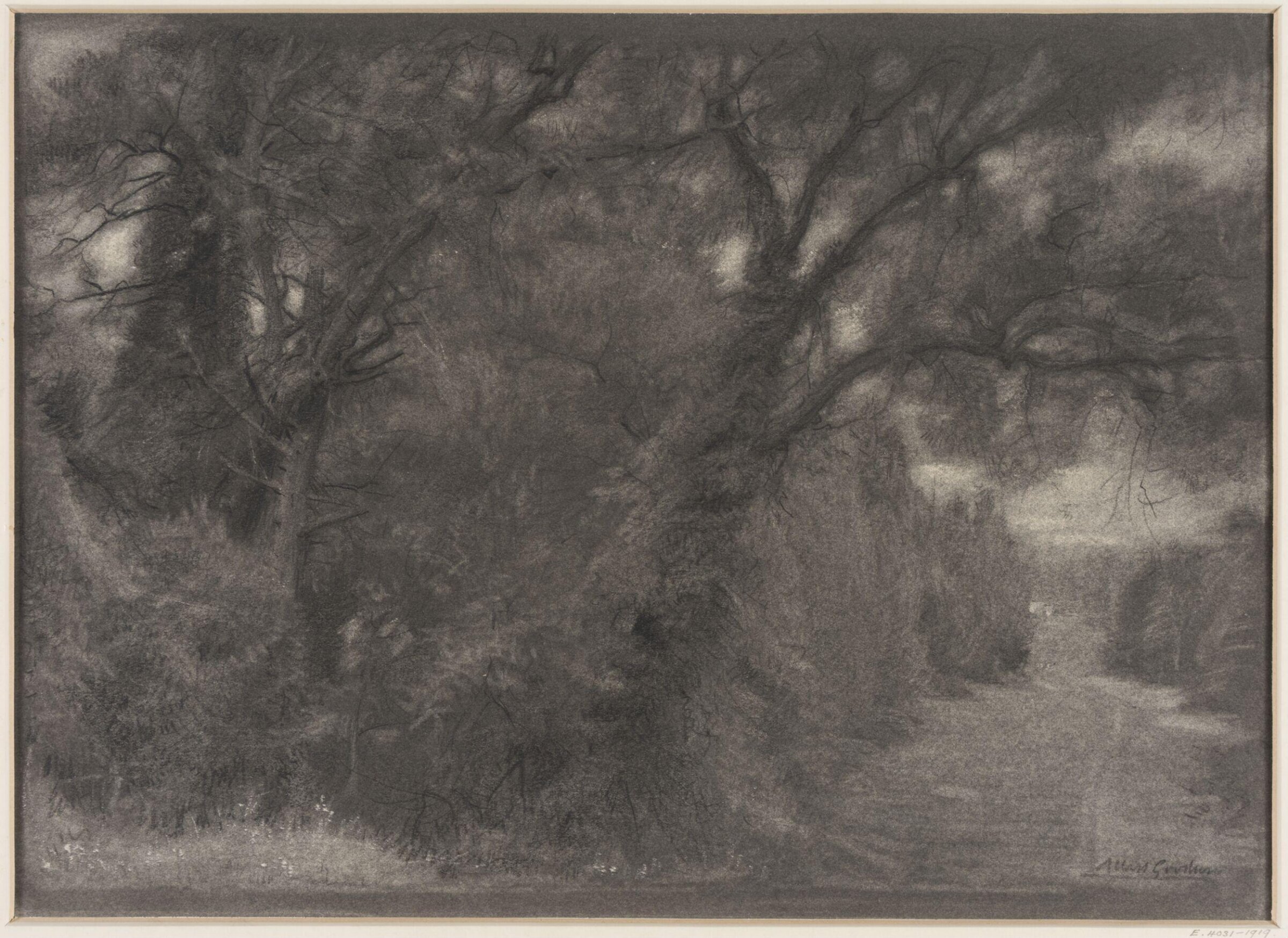 Landscape : a woodland scene, Albert Goodwin, 1845-1919