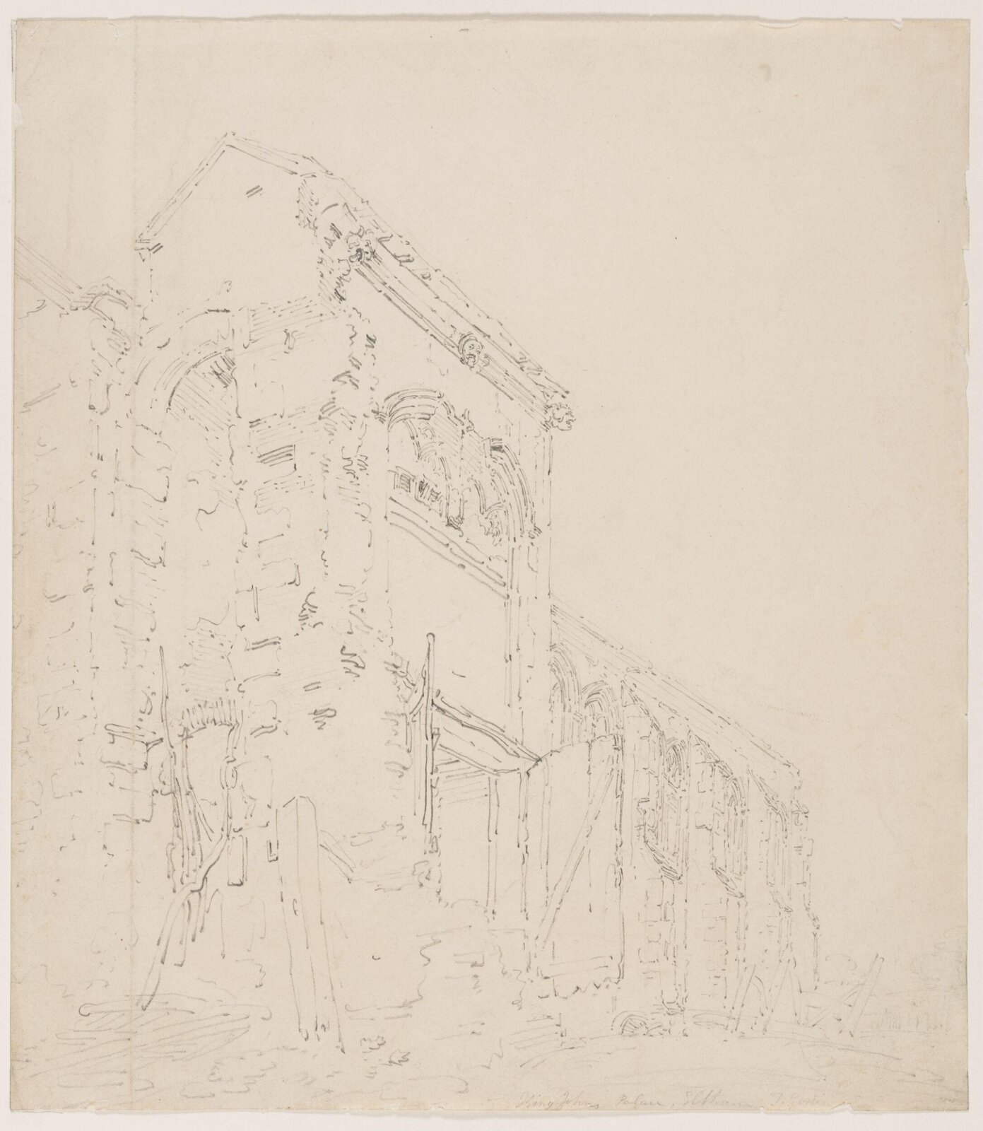 King John's Palace, Eltham, Thomas Girtin, mid 1790s