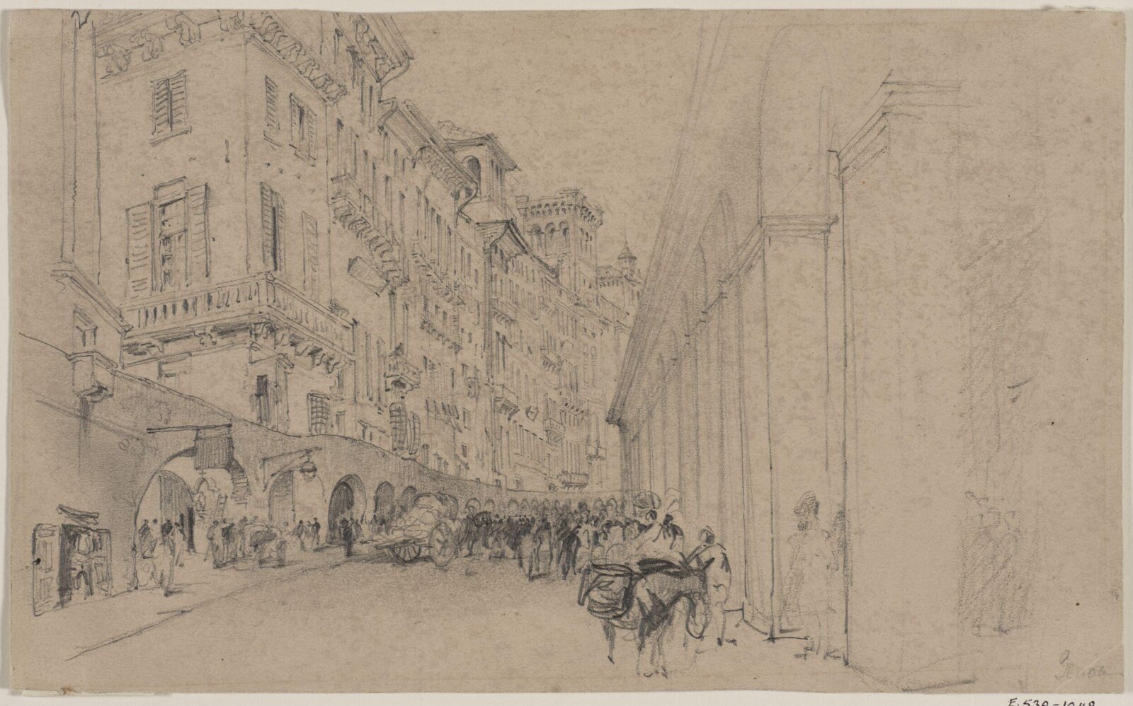 Drawing, Myles Birket Foster, 1825-1899