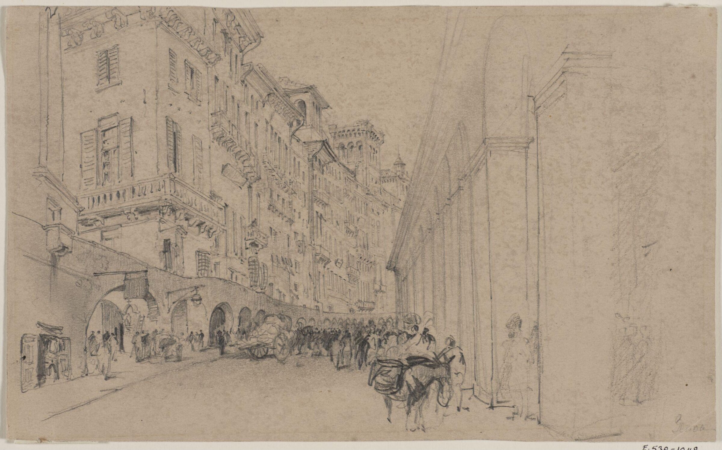 Drawing, Myles Birket Foster, 1825-1899