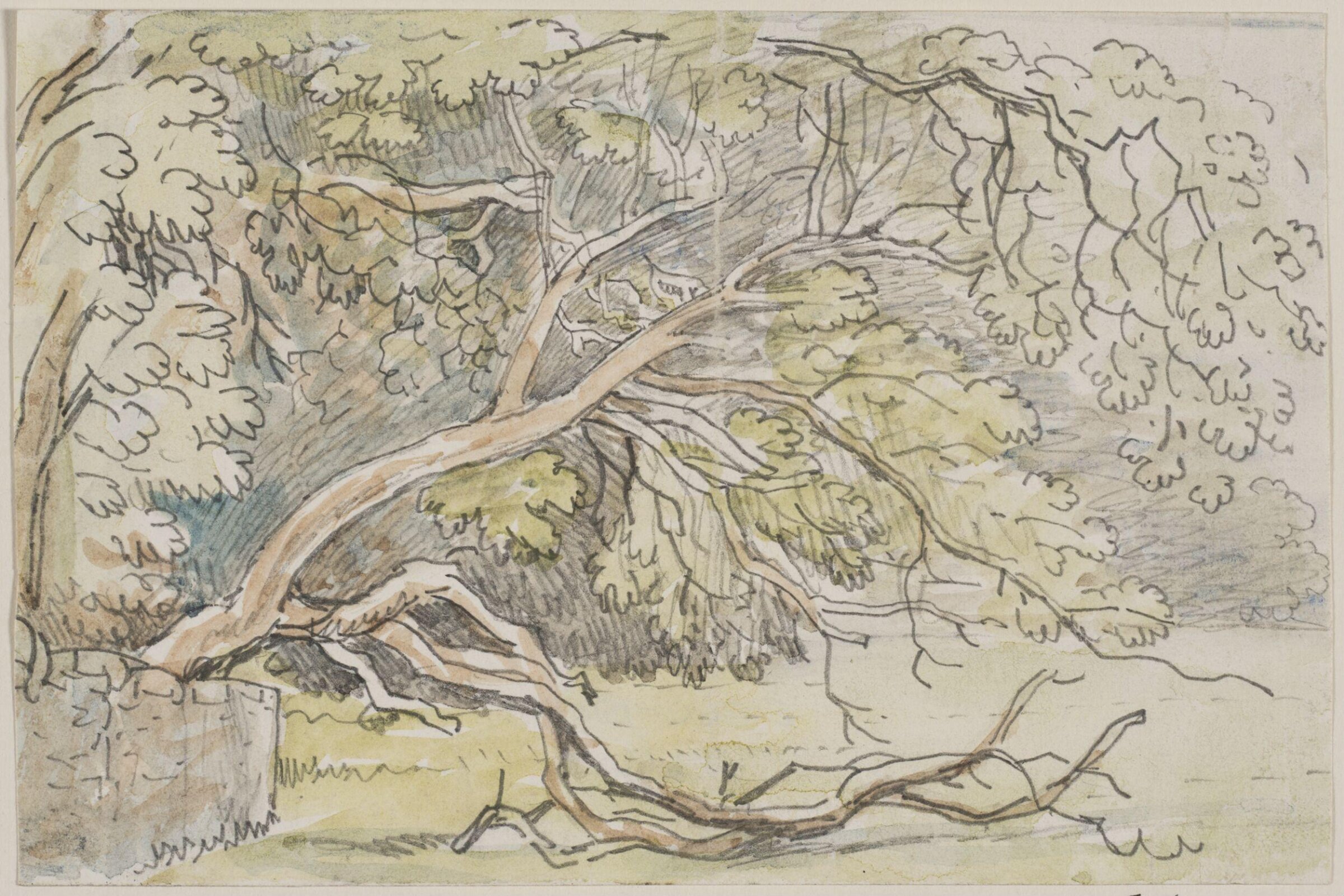 Drawing, Myles Birket Foster, c 1861