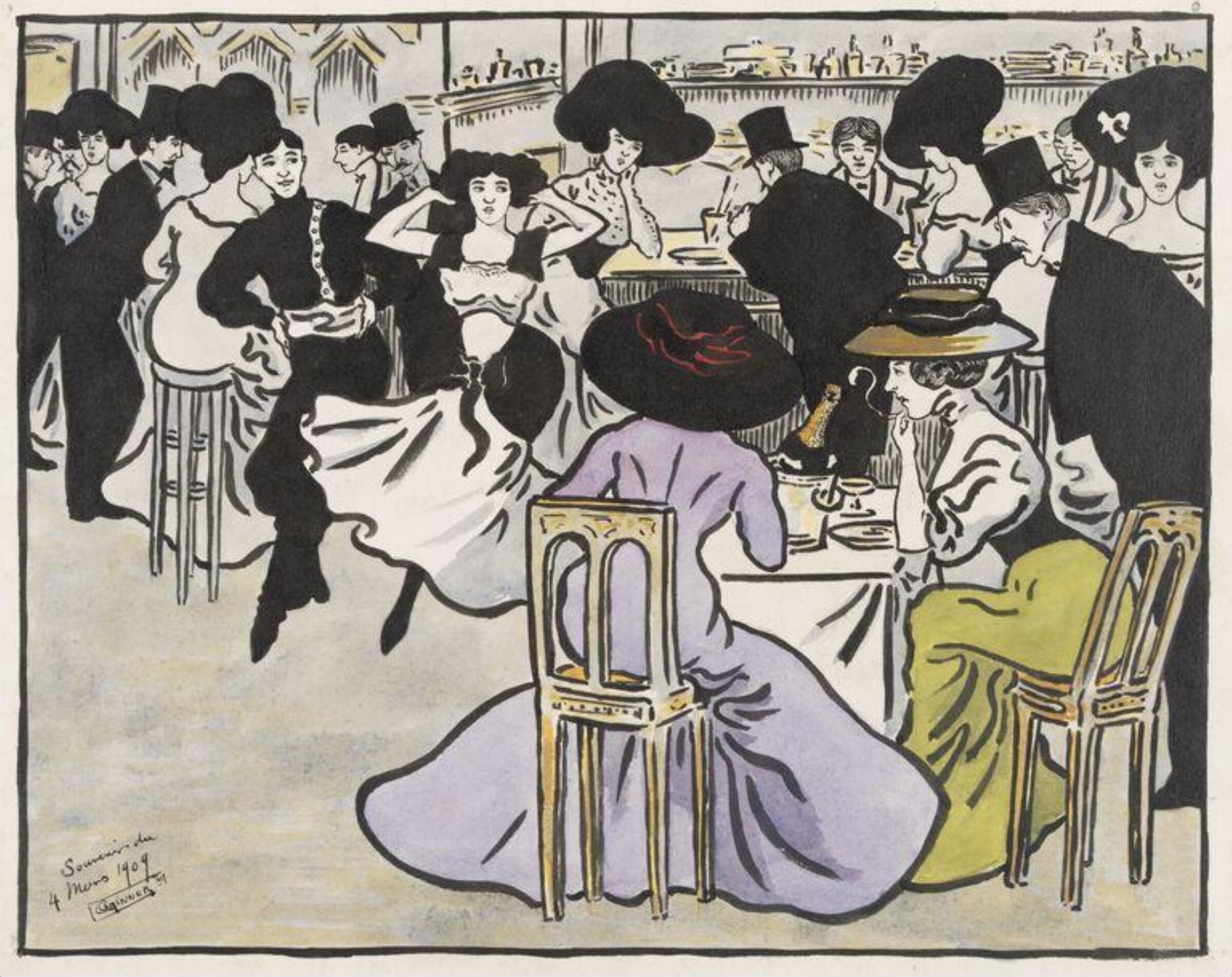 Drawing, Ginner, 1909