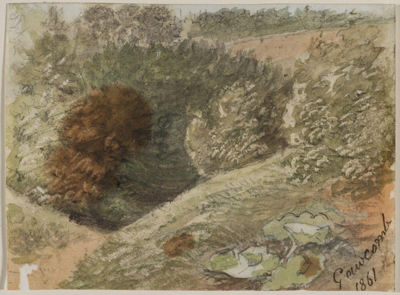 Drawing, Myles Birket Foster, c 1861