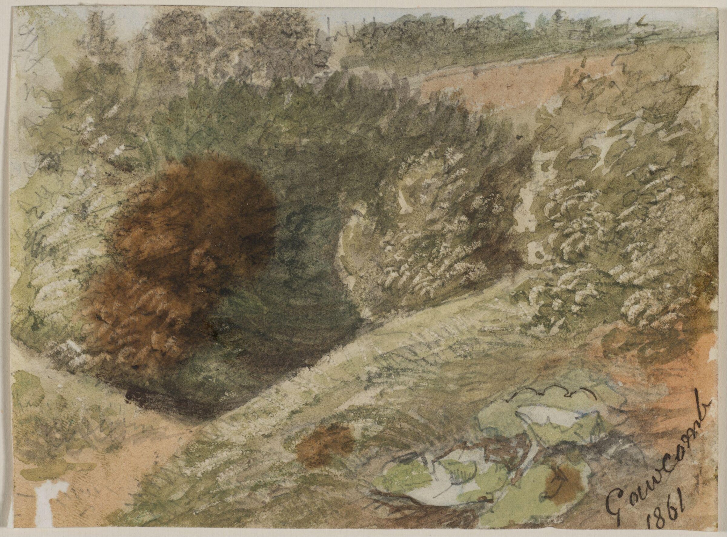 Drawing, Myles Birket Foster, c 1861