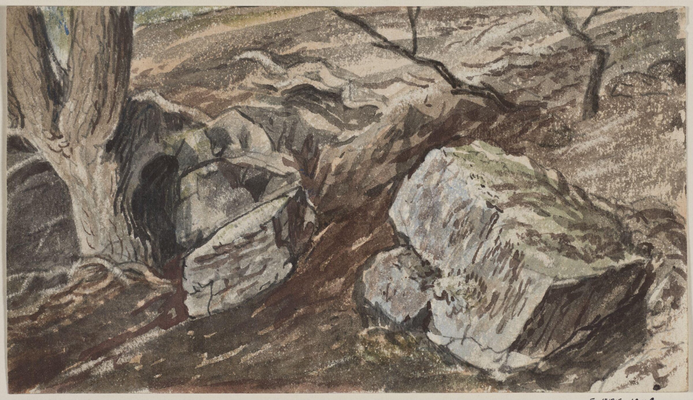 Drawing, Myles Birket Foster, c 1861