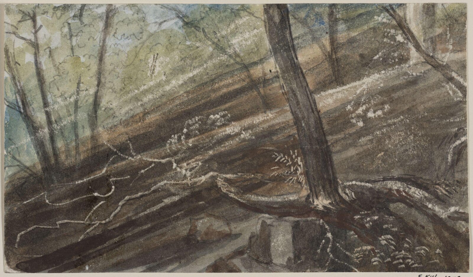 Drawing, Myles Birket Foster, c 1861