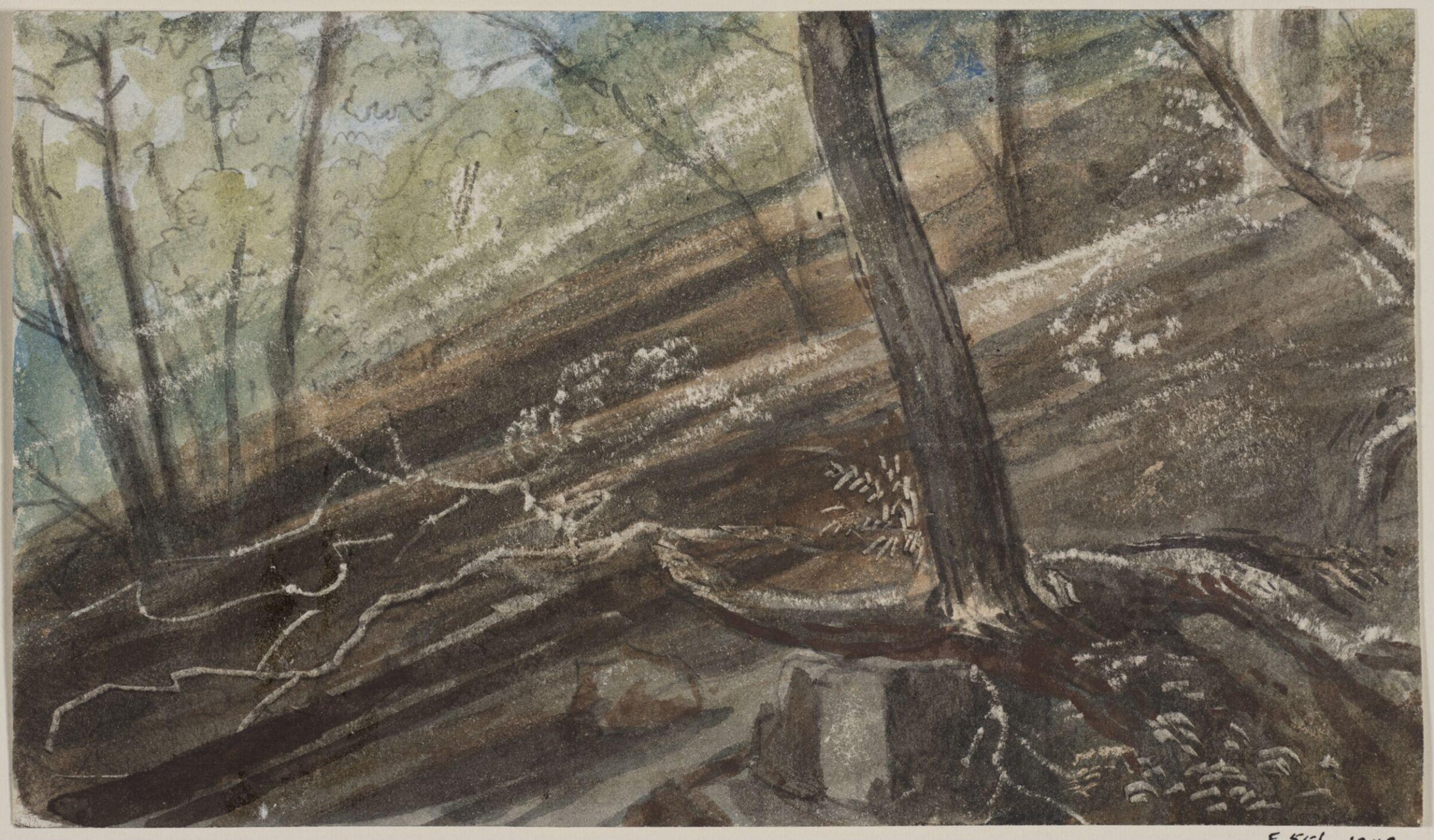 Drawing, Myles Birket Foster, c 1861