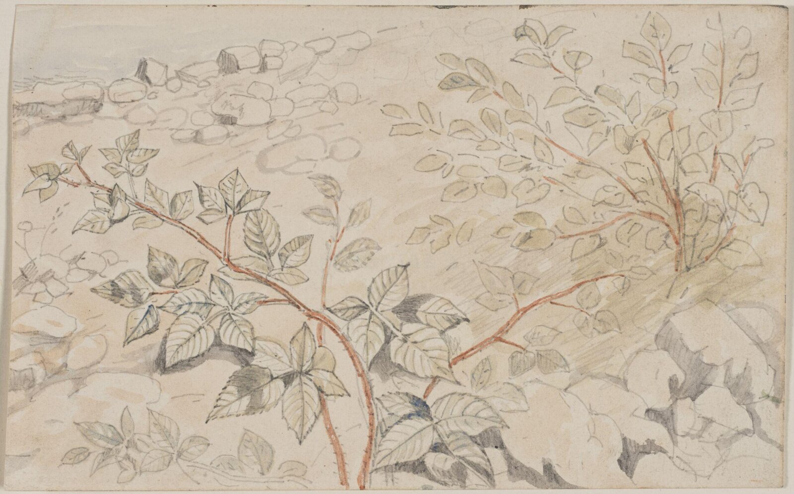 Drawing, Myles Birket Foster, c 1861