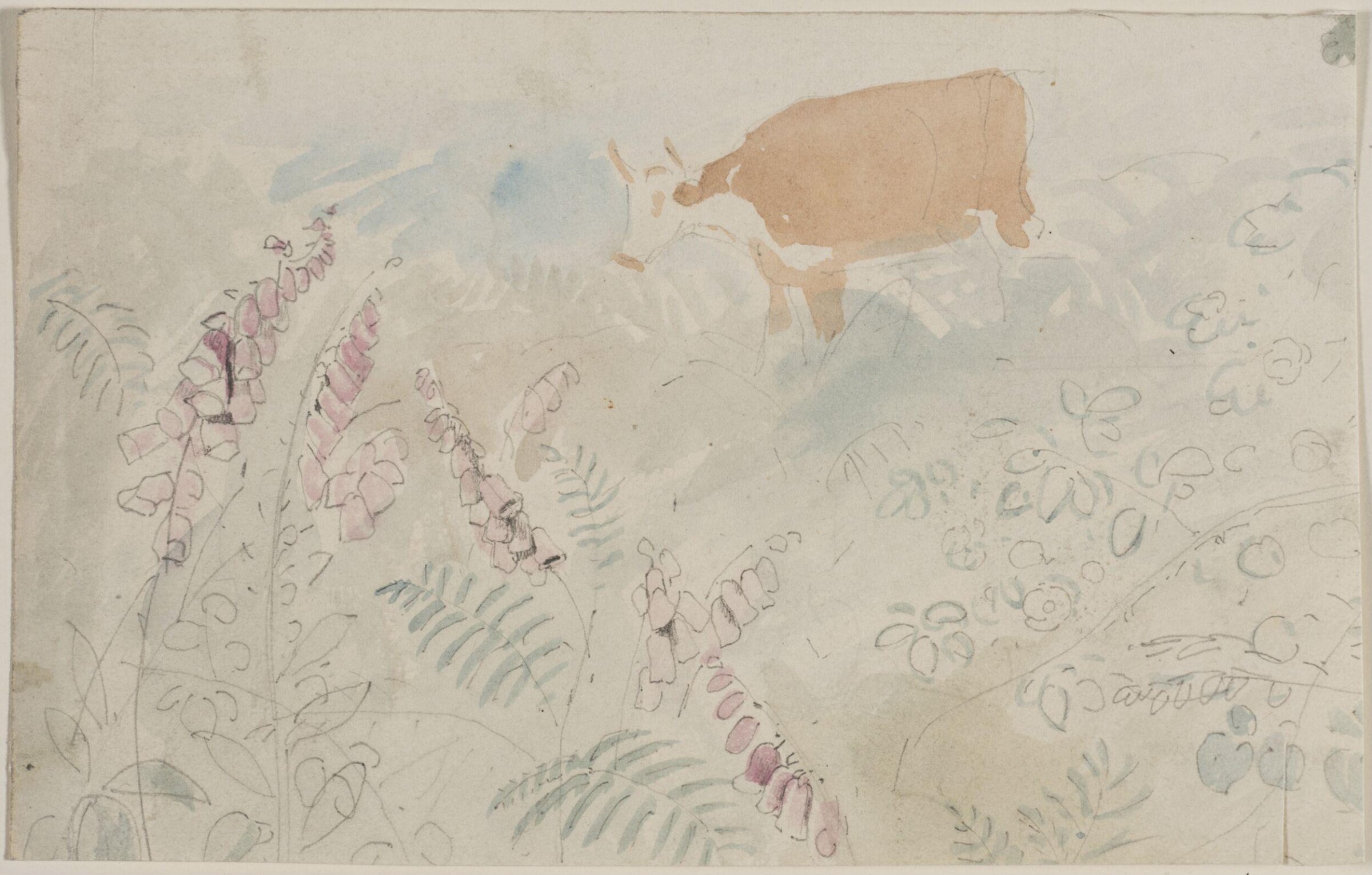 Drawing, Myles Birket Foster, c 1861
