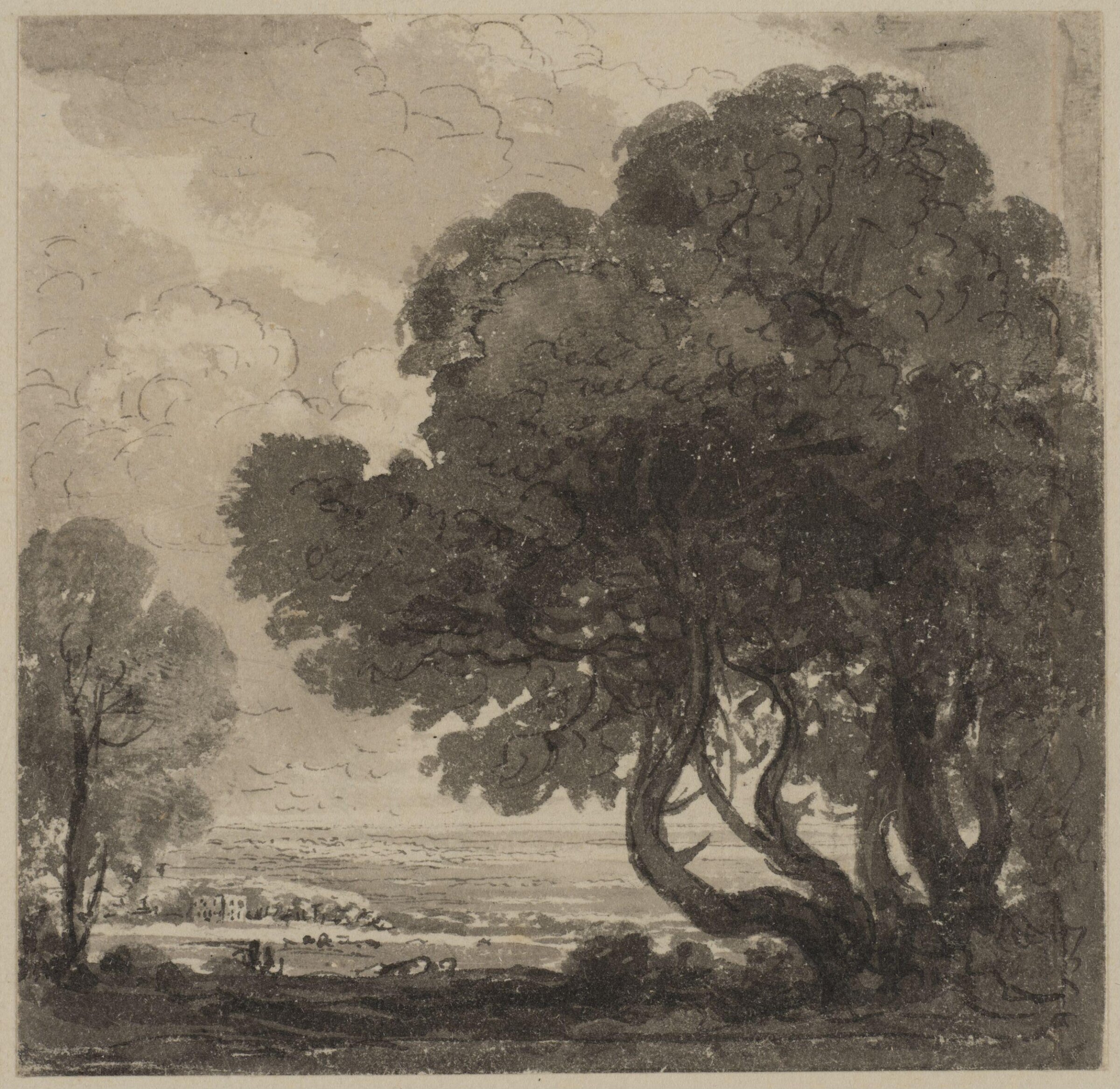 Ten small landscape drawings, John Glover, 1767-1849