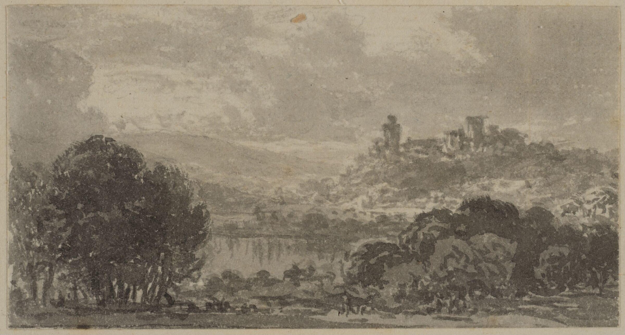 Ten small landscape drawings, John Glover, 1767-1849
