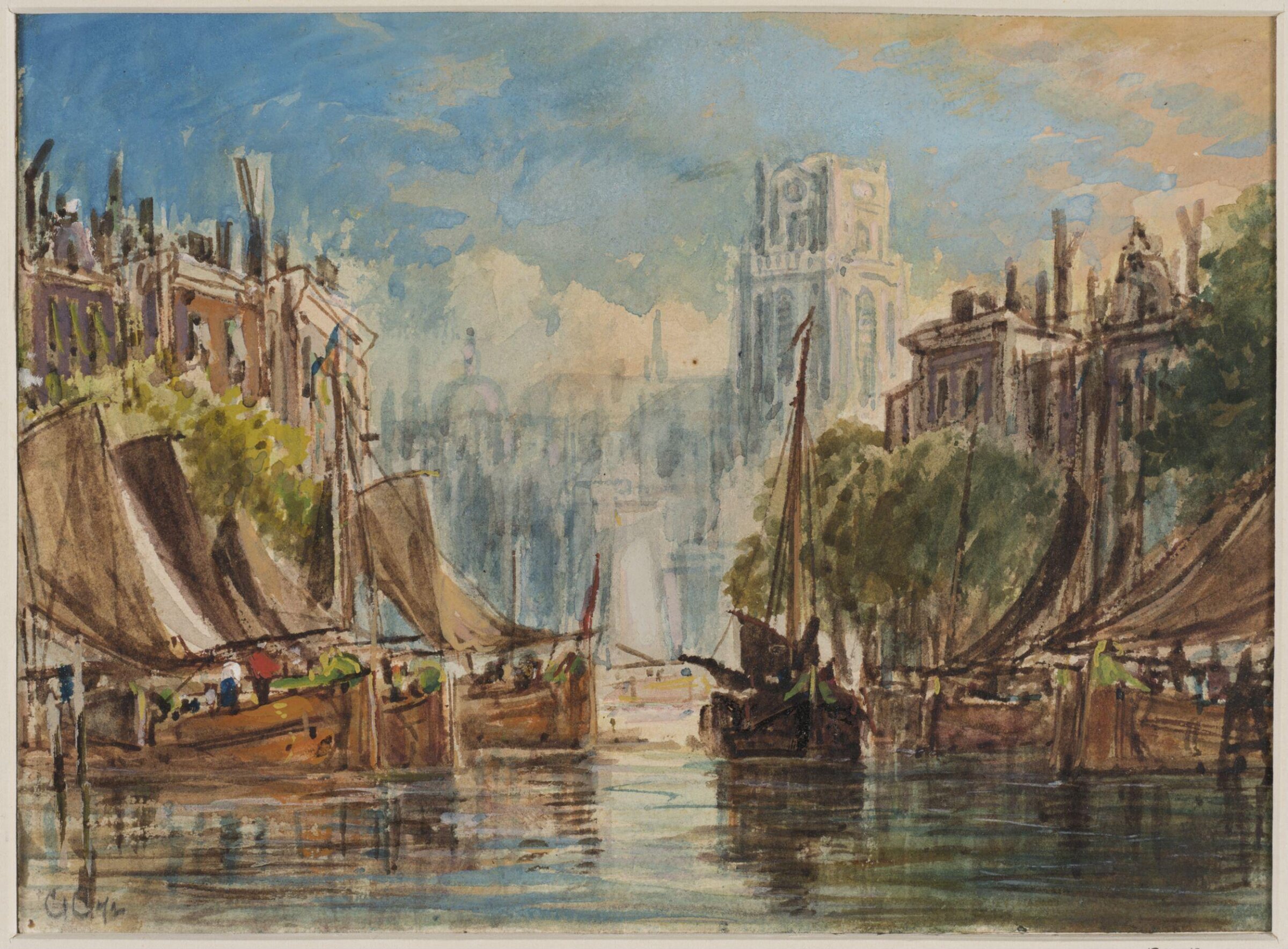 View of Rotterdam, George William Crawford Chambers, 1872