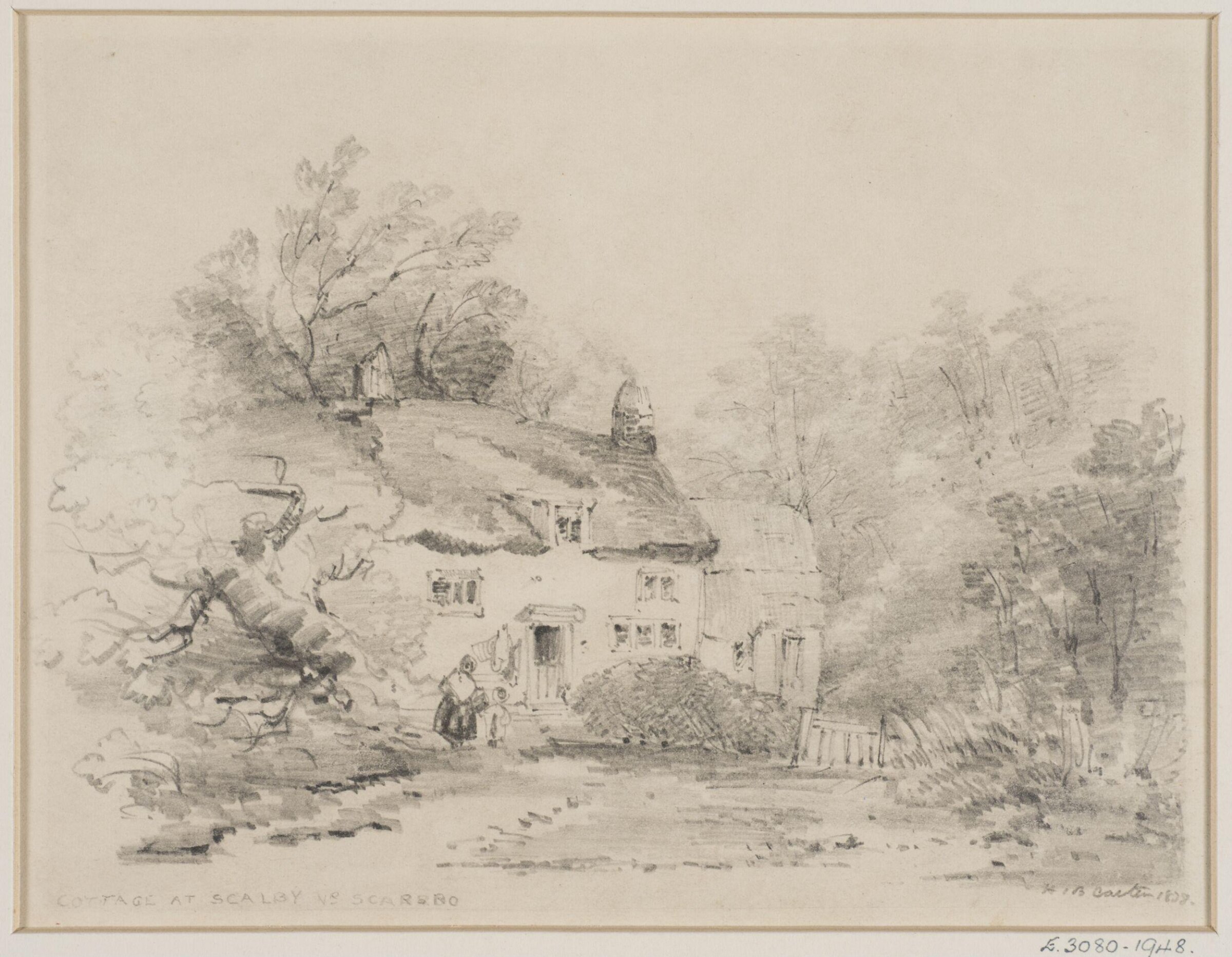 Cottage at Scalby, nr. Scarborough, Henry Barlow Carter, 1838