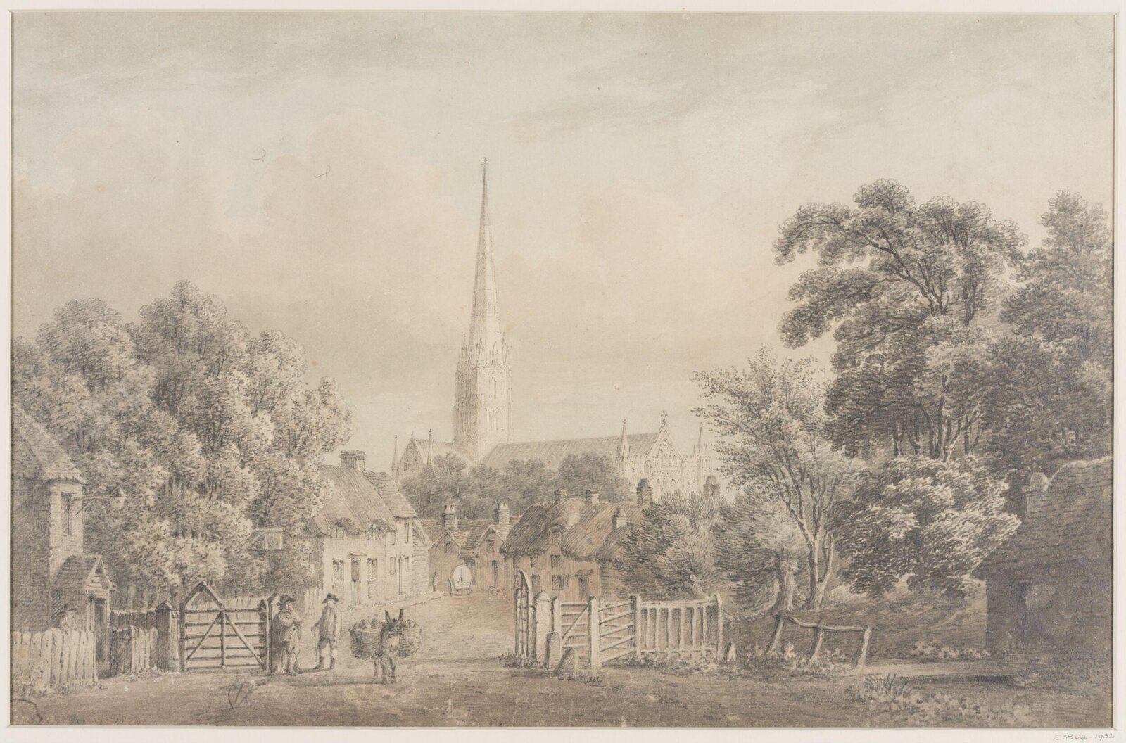 Drawing, J. de Fleury, 1825