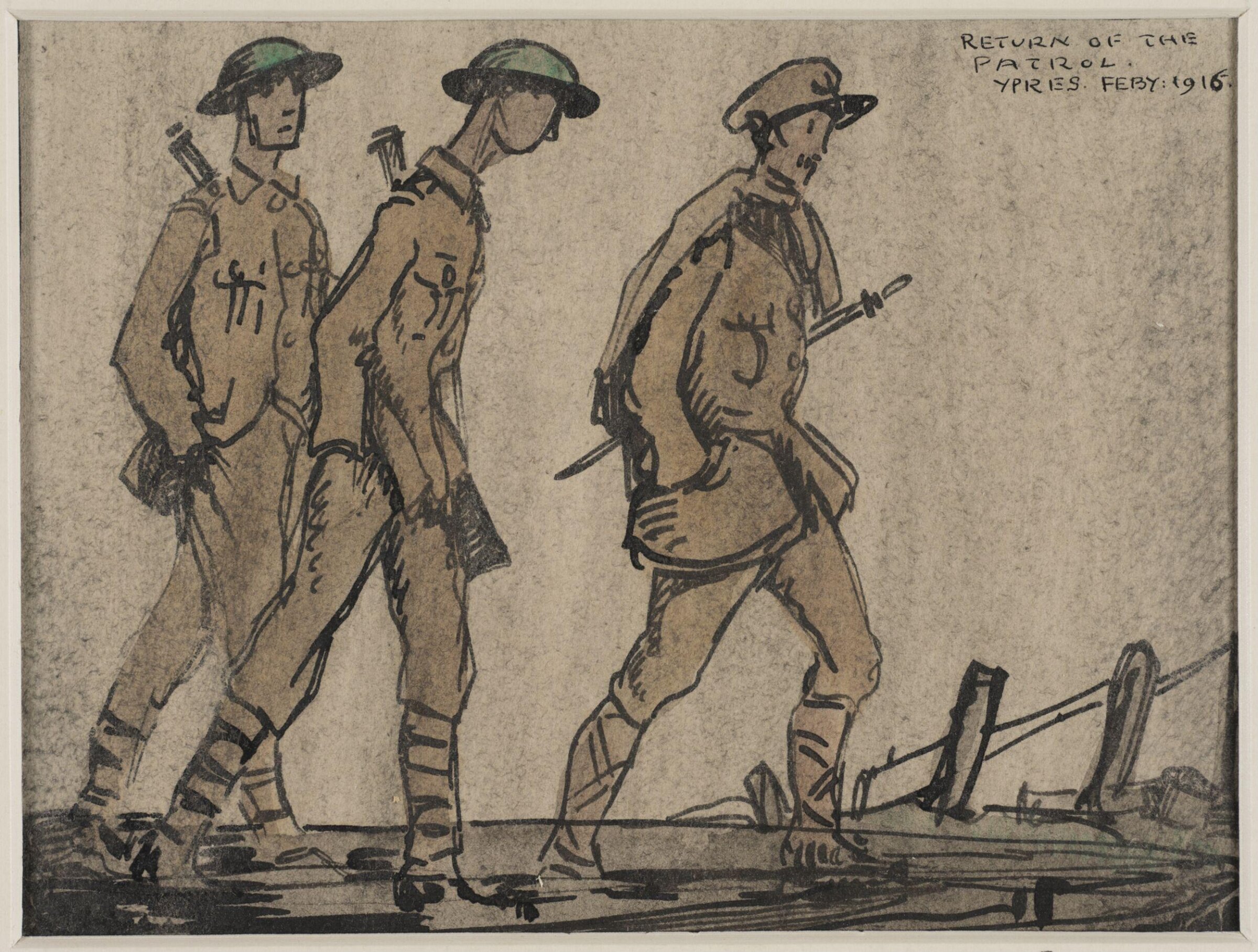 Return of the patrol, Ypres, Claud Lovat Fraser, 02/1916