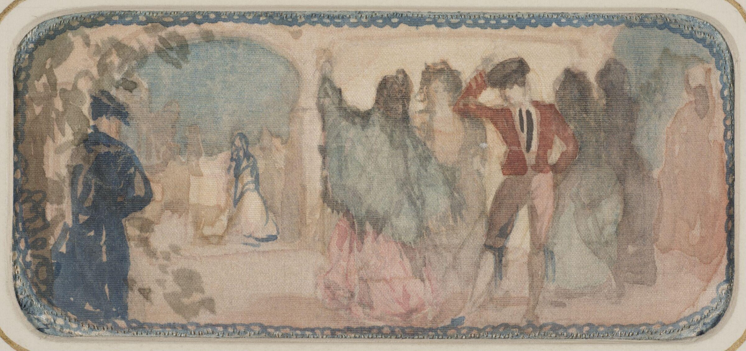 Spanish scene with ballroom and figures, Charles Conder, ca. 1890-1909
