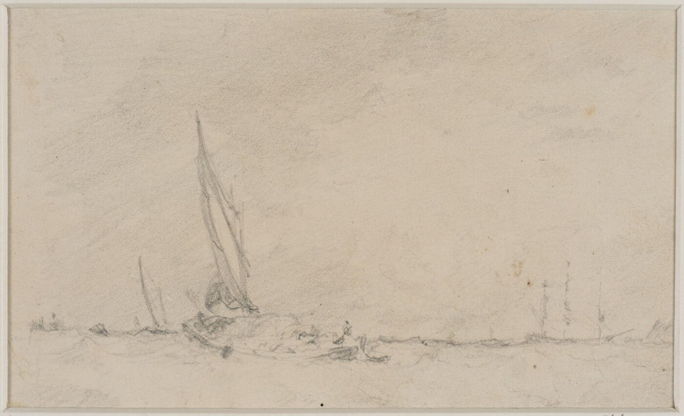 Augustus Wall Callcott, River Scene with bridge