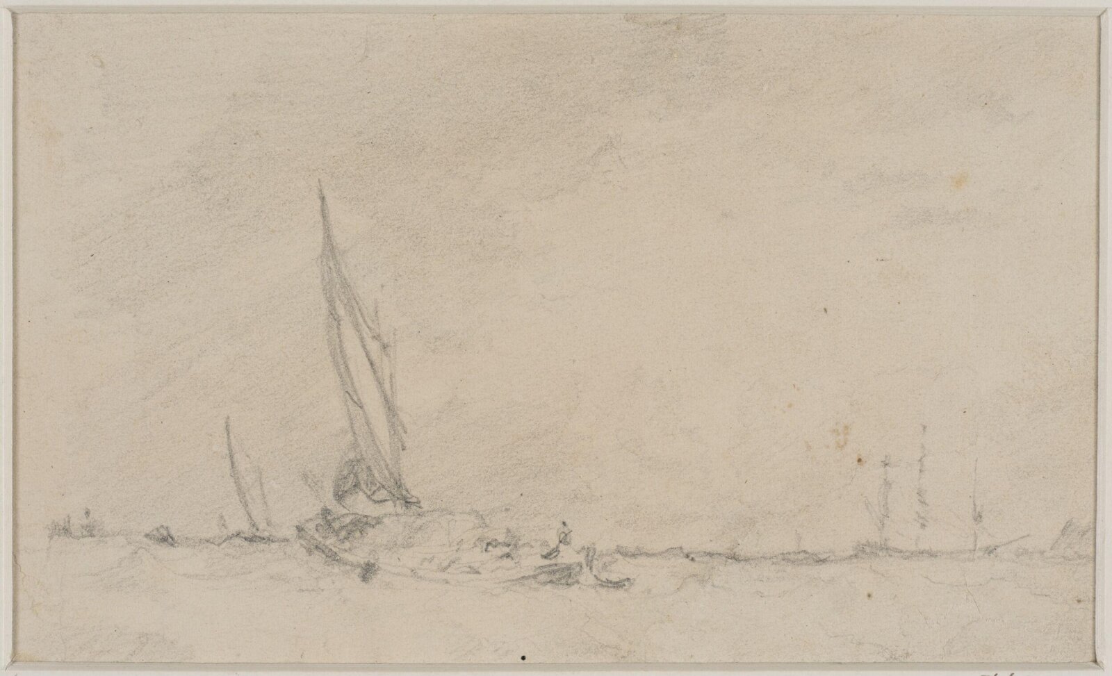 River Scene with bridge, Augustus Wall Callcott, ca. early 19th century