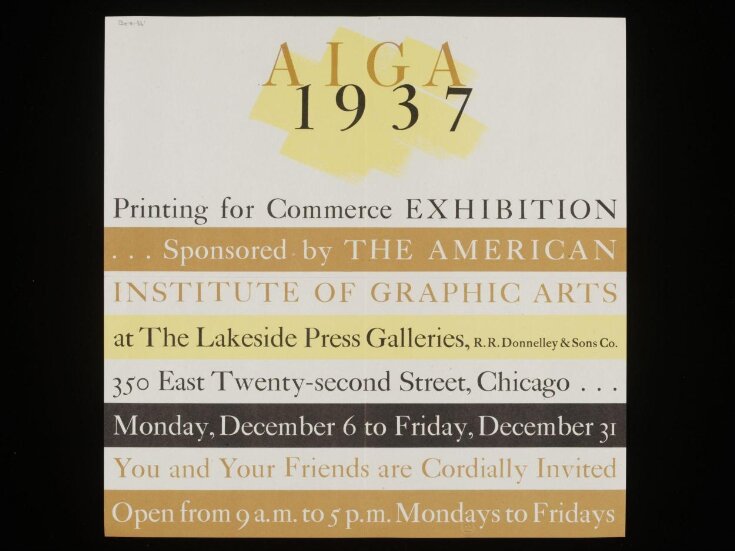 AIGA 1937 Printing for Commerce Exhibition image