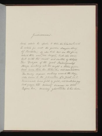 Text of poem 'Guinevere' from '<i>Illustrations to Tennyson's Idylls of the King and Other Poems </i>', vol. 1