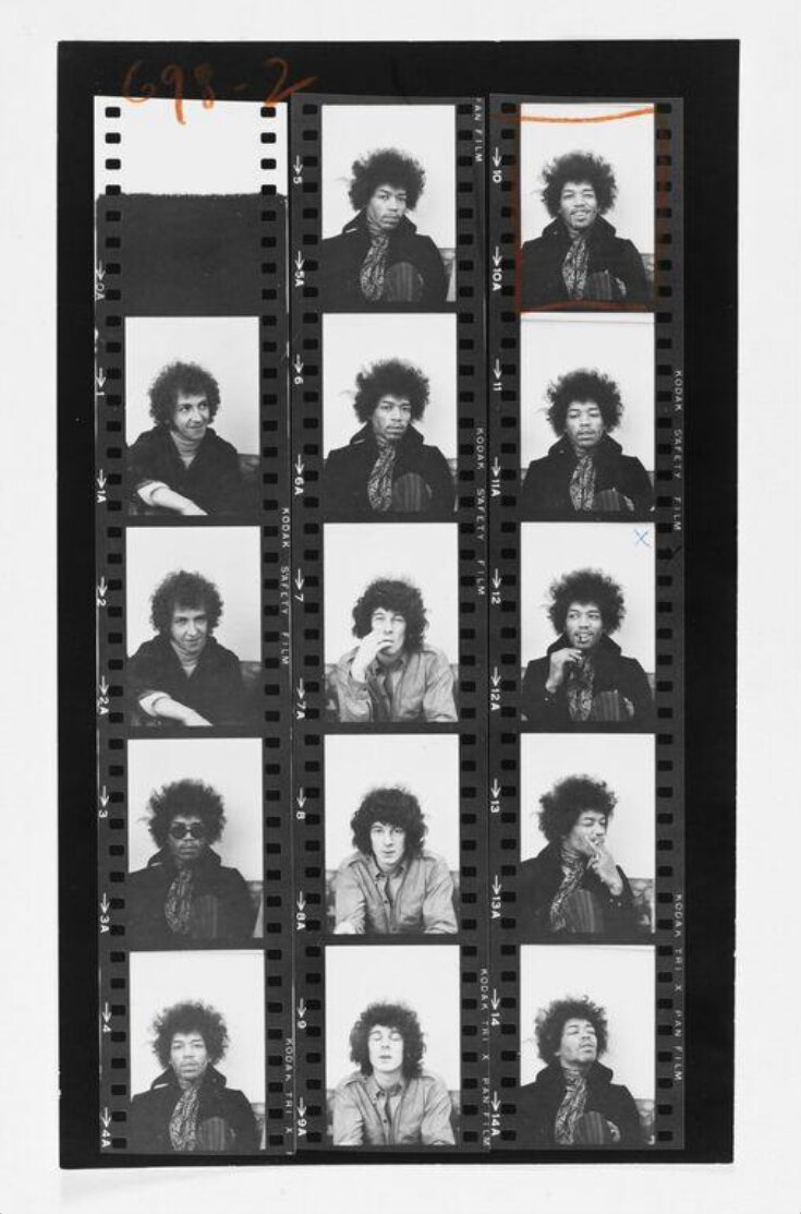 Contact sheet of The Jimi Hendrix Experience 1967 | Linda