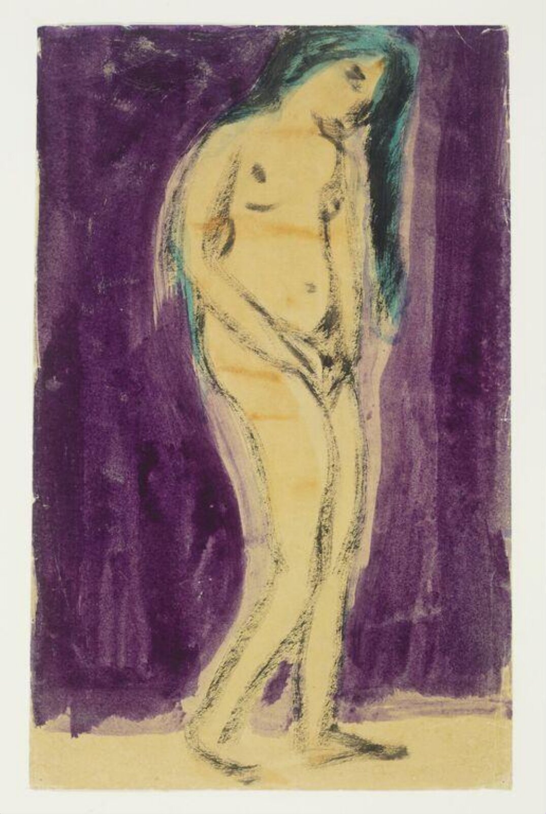 Watercolour drawing, Emil Nolde, 1916-18