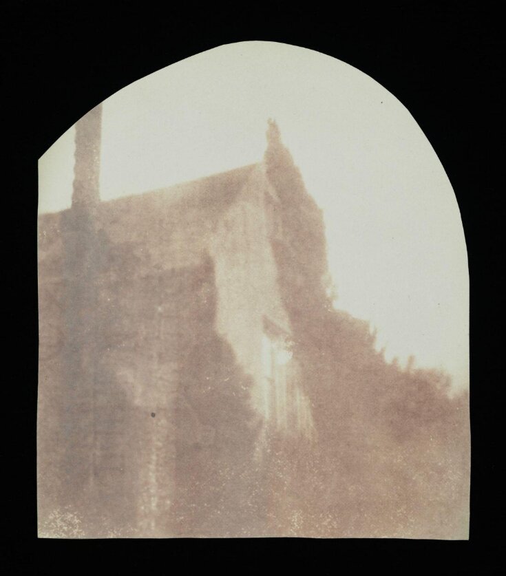 End of Lacock Abbey, looking up at roofline top image