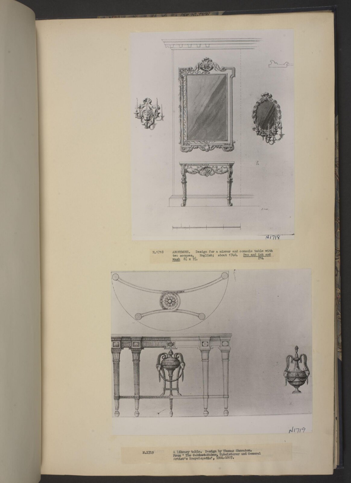 Drawing, circle of William Kent, ca 1740