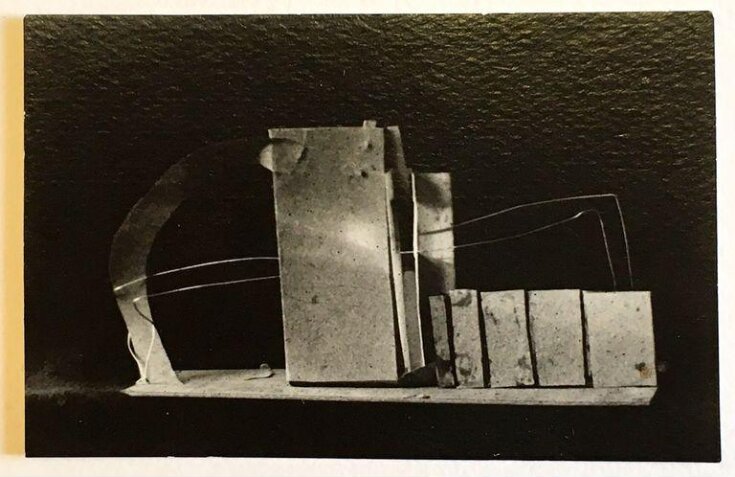 Photograph, numbered ‘IV-5-22’, of student model for the ‘Space’ course at Vkhutemas (Higher State Artistic Technical Studios), Moscow, Russia, c.1922-23 image