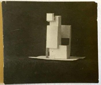 Photograph, numbered ‘IV-5-37’, of student model for the ‘Space’ course at Vkhutemas (Higher State Artistic Technical Studios), Moscow, Russia, c.1922-23