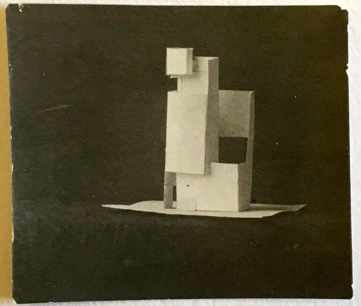 Photograph, numbered ‘IV-5-37’, of student model for the ‘Space’ course at Vkhutemas (Higher State Artistic Technical Studios), Moscow, Russia, c.1922-23 top image