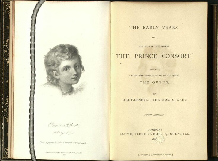 The early years of His Royal Highness the Prince Consort image