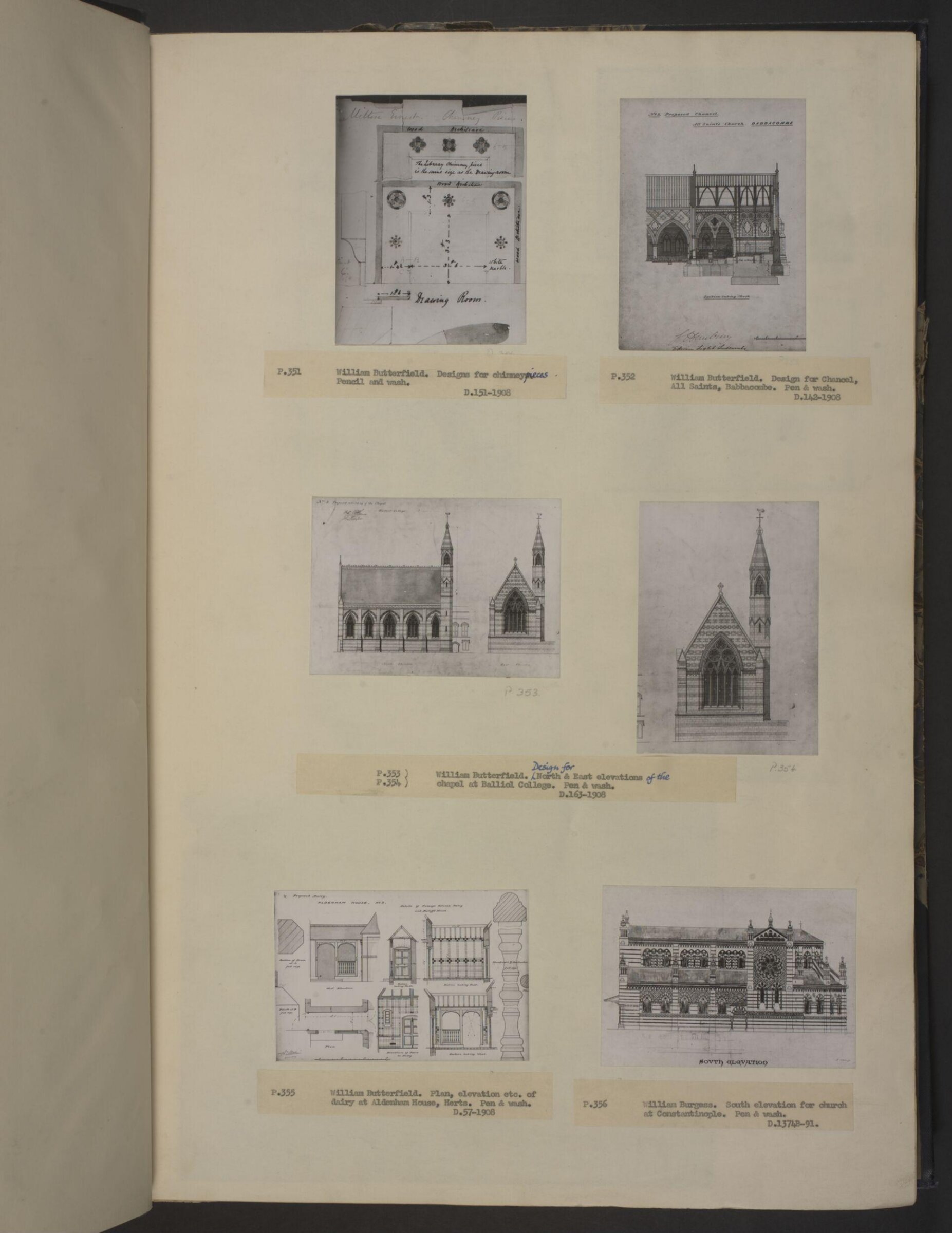 Drawing, William Butterfield
