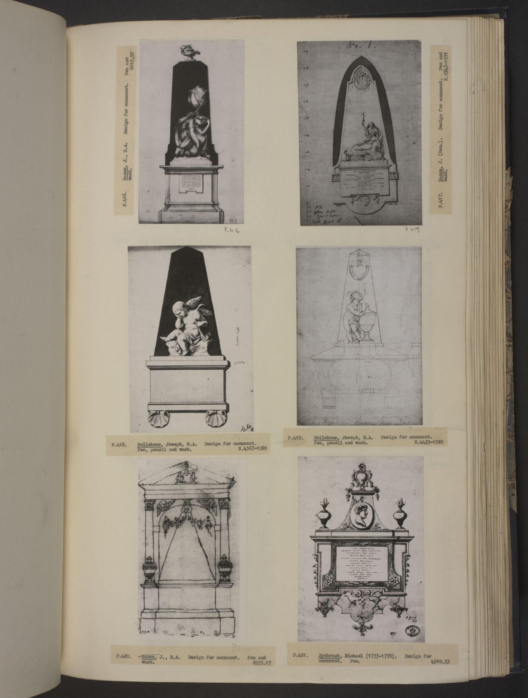 Drawing, John Bacon, 1775-99