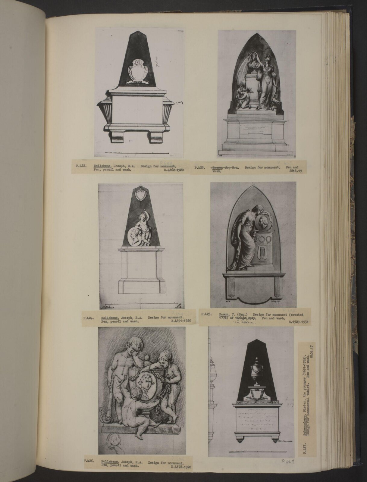 Drawing, John Bacon, 1775-99