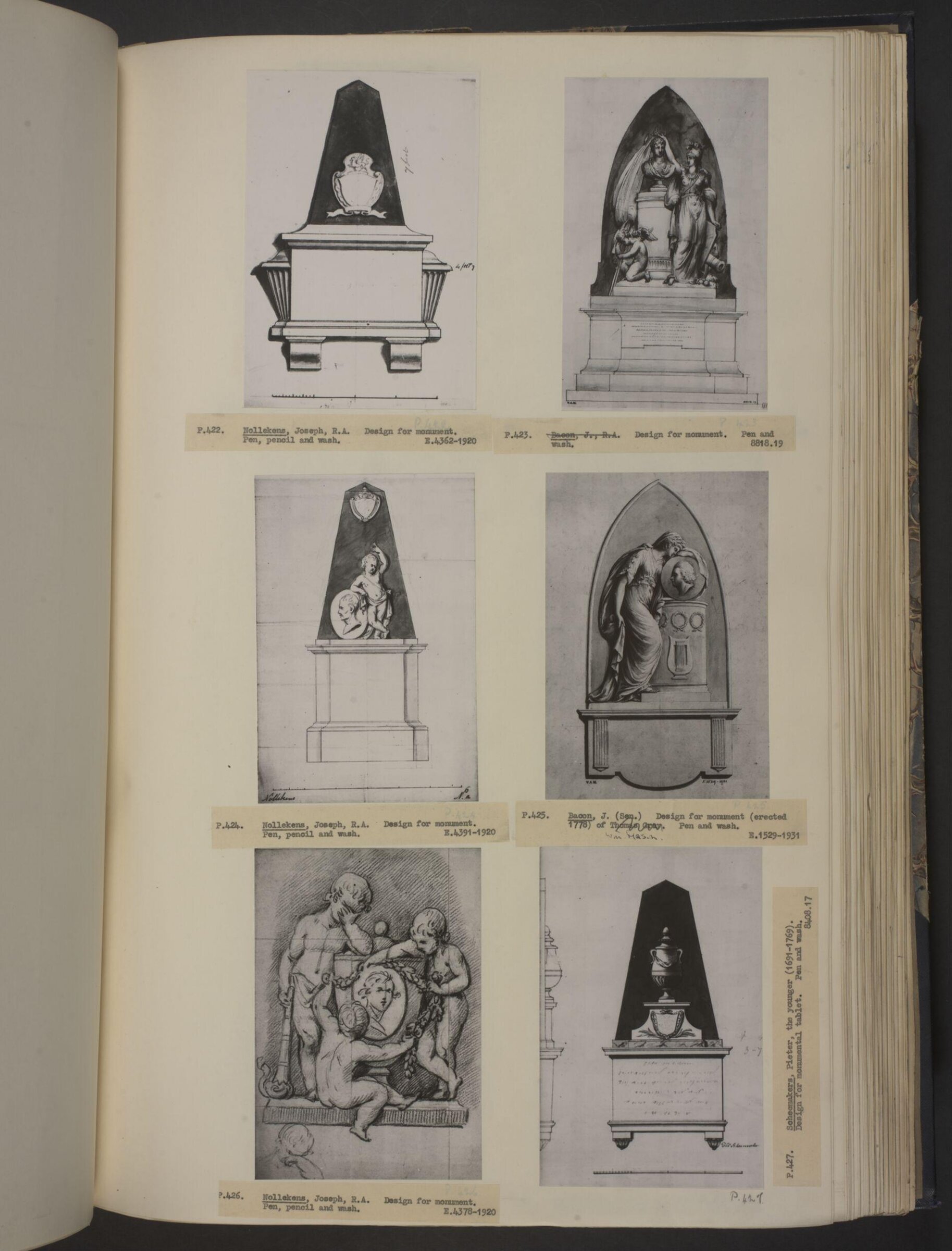 Drawing, John Bacon, 1775-99