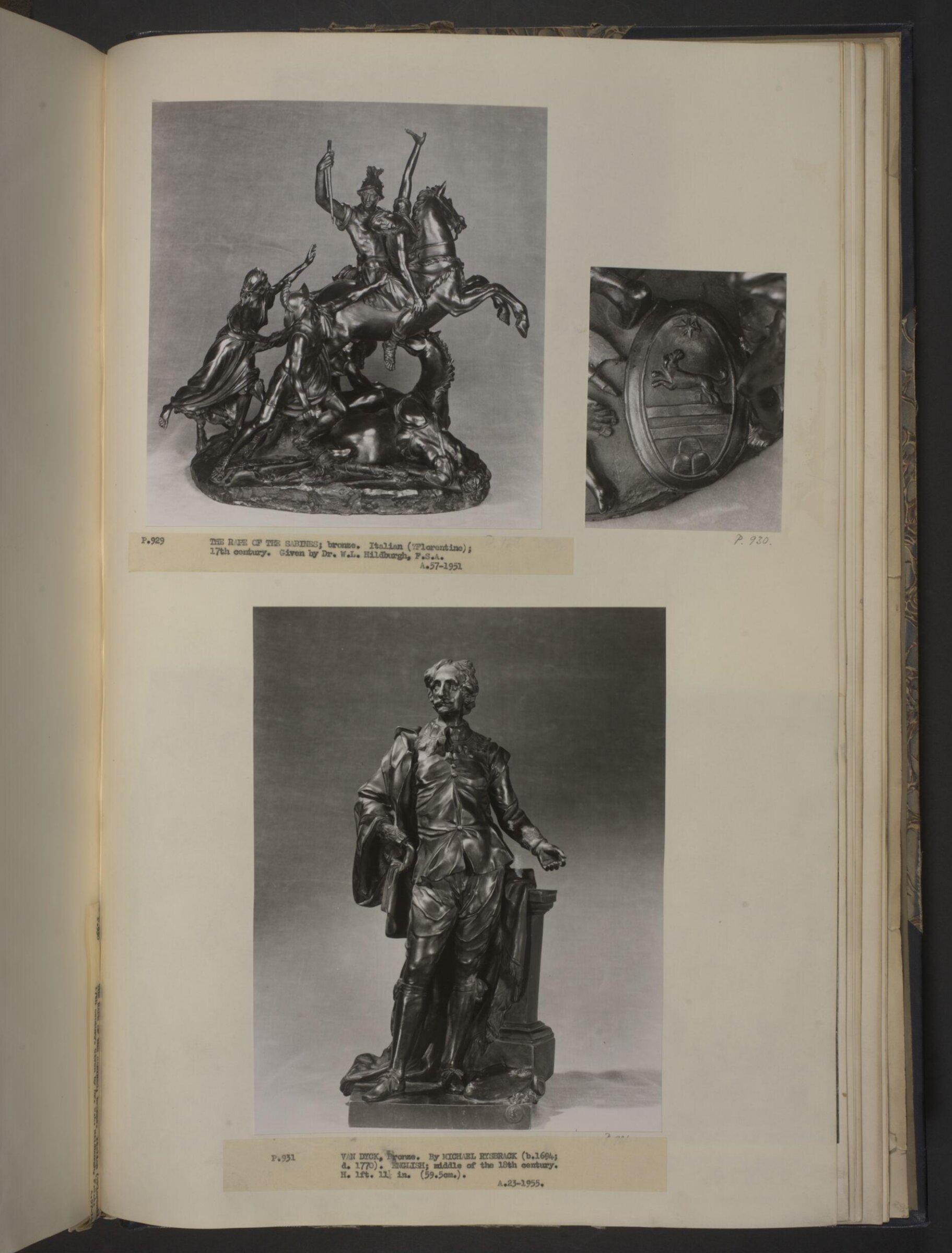 Sir Anthony Van Dyk, John Michael Rysbrack, ca. 1850