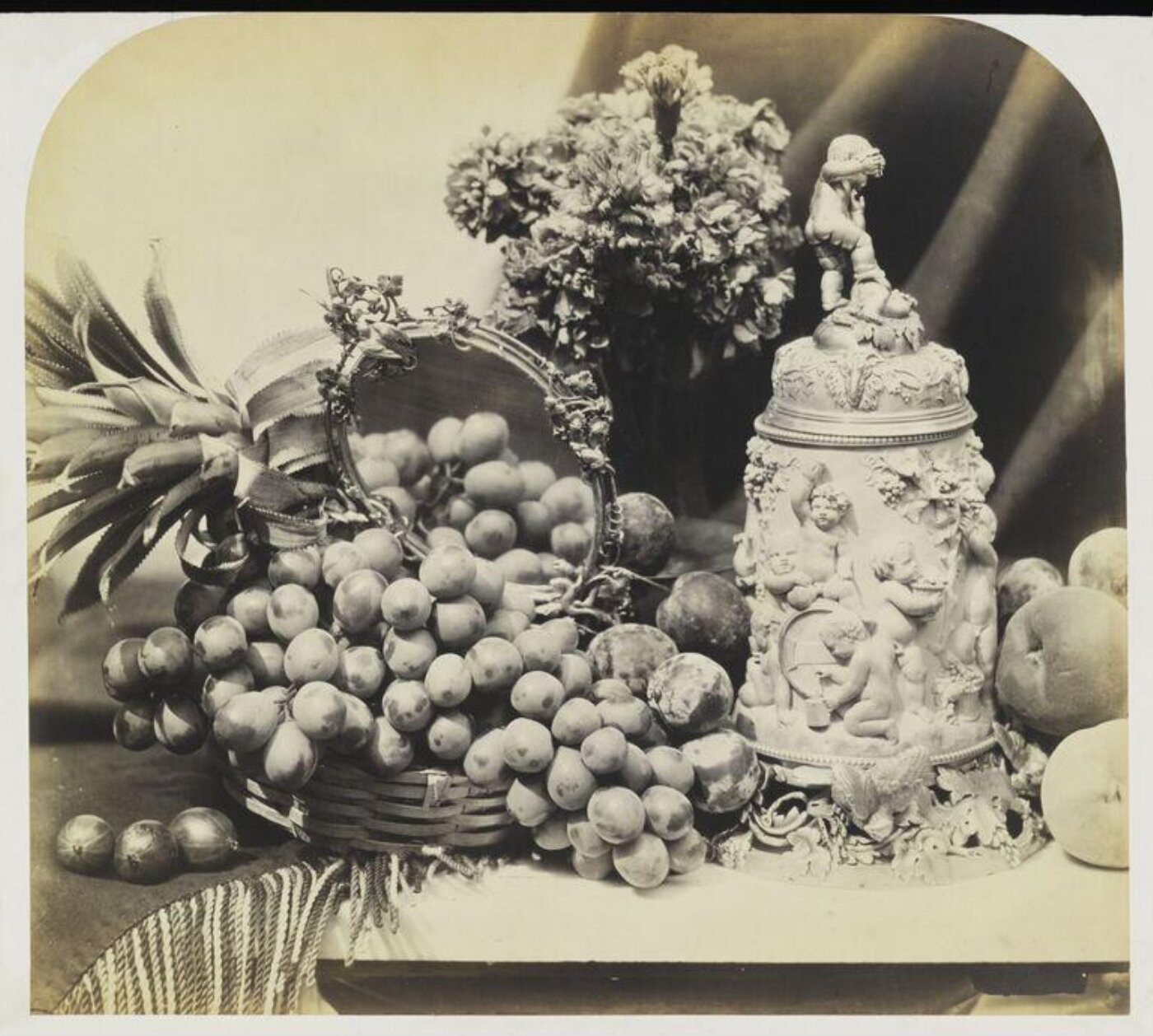 Fenton, Roger, Ivory cup, fruit and mirror