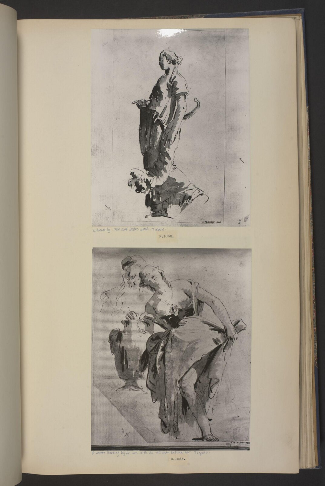 Recto: Liberality; verso: Scribbles, Giovanni Battista Tiepolo, ca.1743