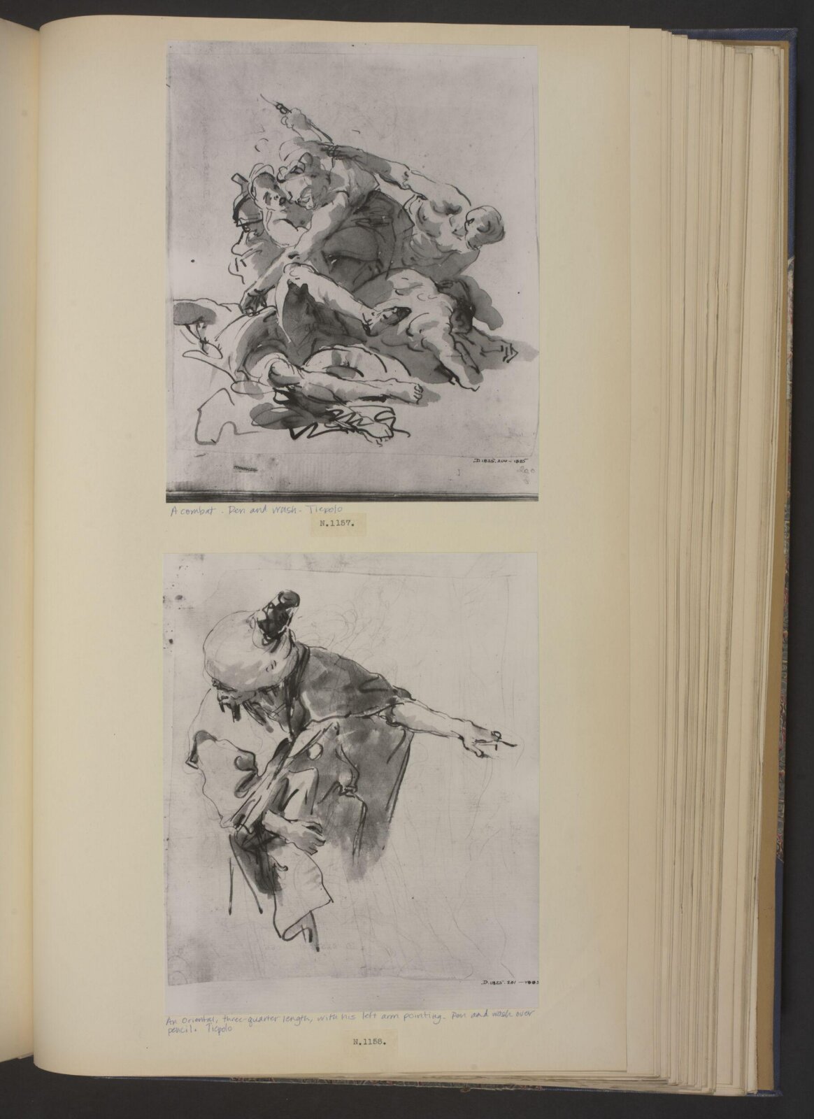 A combat, Giovanni Battista Tiepolo, mid 18th century