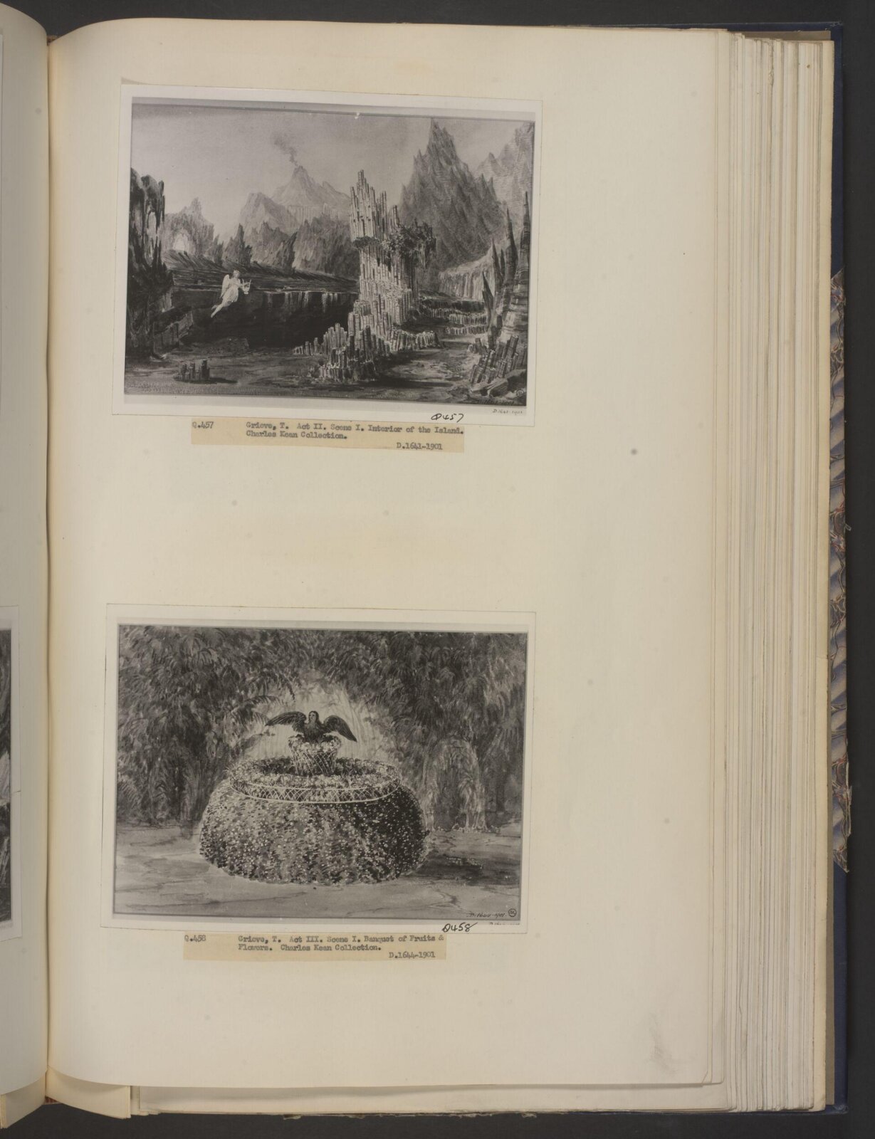 design for The Tempest, Thomas Grieve, 1853-1859