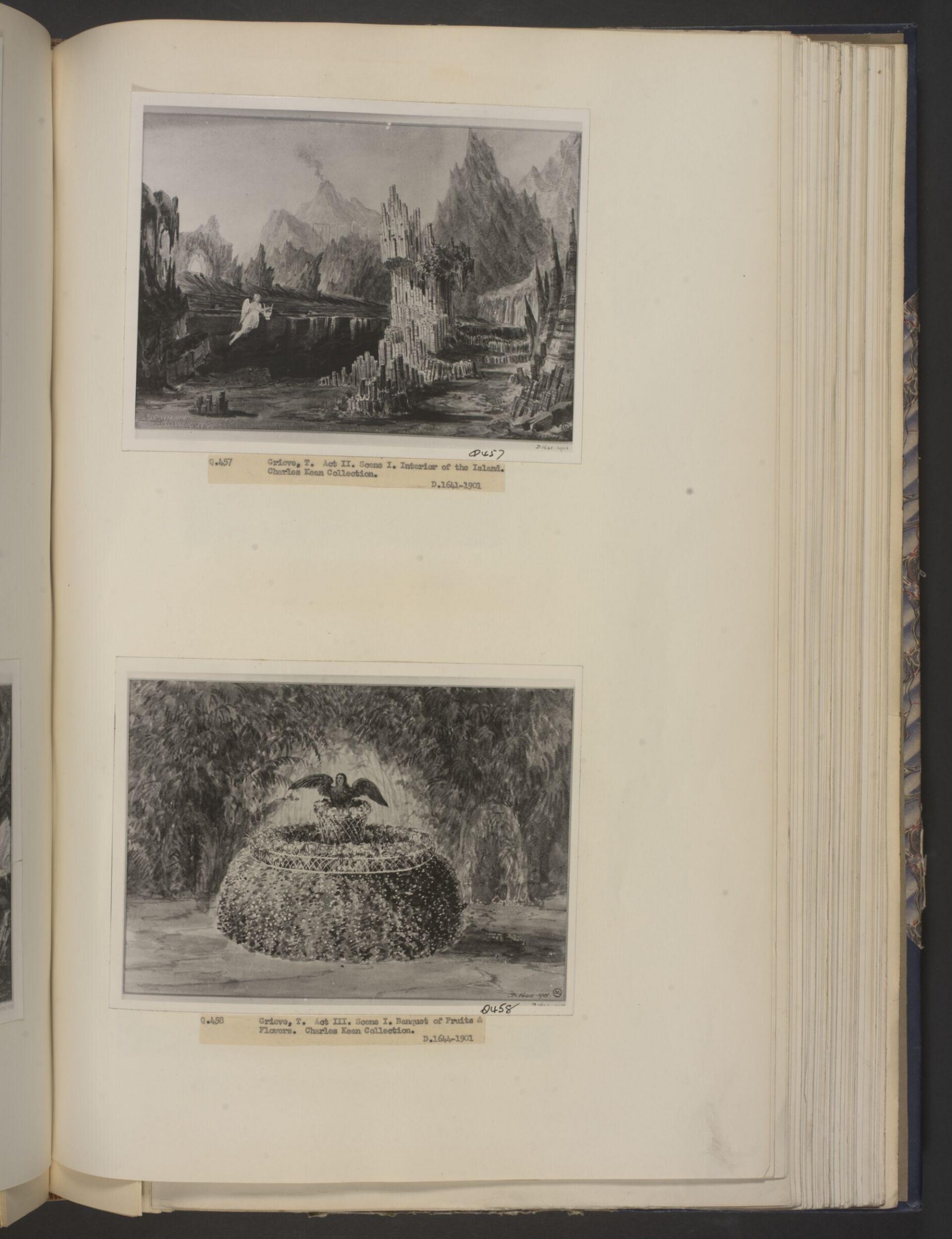 design for The Tempest, Thomas Grieve, 1853-1859