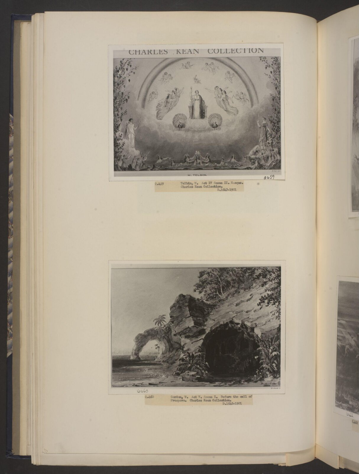 designs for The Tempest, W. Gordon, 1852-1858